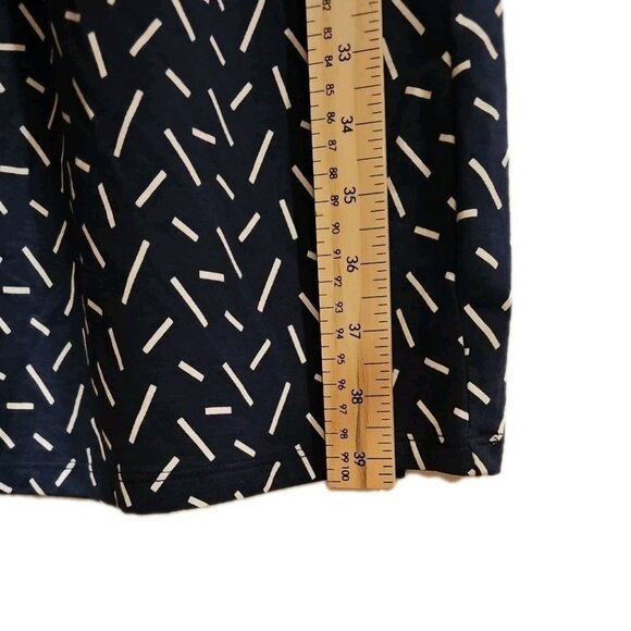 Uniqlo Blue Betsy Sleeveless Stretch Midi Jersey Modal Cotton Dress A-Line MED - Picture 6 of 8